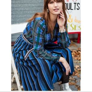 Eloquii Metallic Stripe Skirt